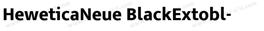 HeweticaNeue BlackExtobl字体转换